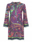 Платье из шерсти и шелка с узором "пейсли" Etro  –  Общий вид