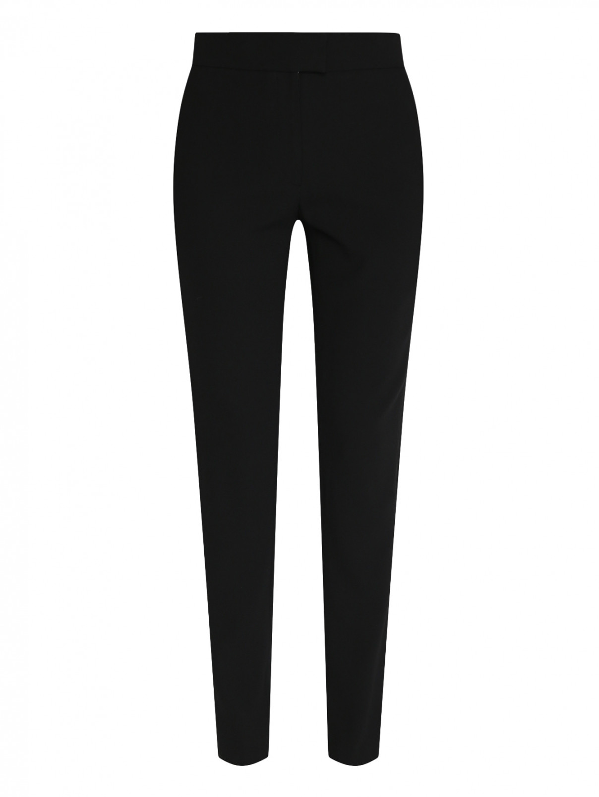 Укороченные брюки с лампасами Galvan London  –  Общий вид  – Цвет:  Черный