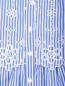 Блуза из хлопка свободного кроя с узором "полоска" Ermanno Scervino Junior  –  Деталь1