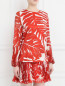 Платье из шелка с плиссированной отделкой Ermanno Scervino  –  Модель Верх-Низ