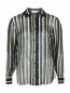 Блуза из шелка с  принтом в полоску Kenzo  –  Общий вид