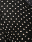 Шелковая блуза свободного кроя с узором Joie  –  Деталь