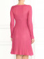 Трикотажное платье из шелка фактурной вязки Alberta Ferretti  –  Модель Верх-Низ1