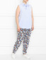 Укороченные брюки с цветочным узором Marina Sport  –  Модель Общий вид