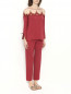 Пижама с кружевной вышивкой Ritratti  –  МодельОбщийВид1