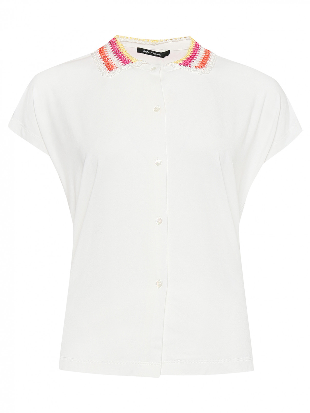 Блуза с вязанным воротничком PennyBlack  –  Общий вид