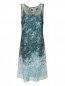 Платье из шелка с цветочным узором Marina Rinaldi  –  Общий вид