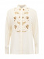 Блуза с аппликацией декорированная бисером Paul&Joe  –  Общий вид