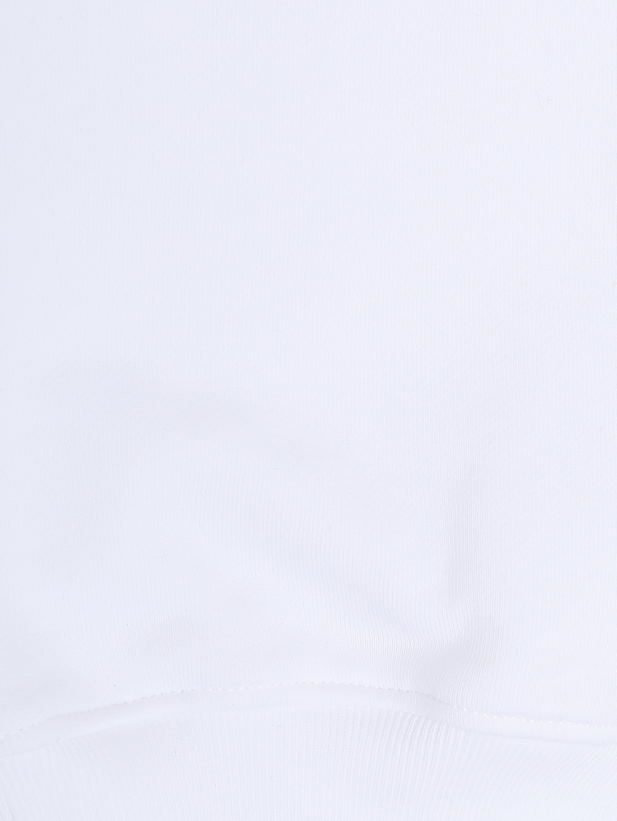 Трикотажные брюки с принтом Moschino  –  Деталь1  – Цвет:  Белый