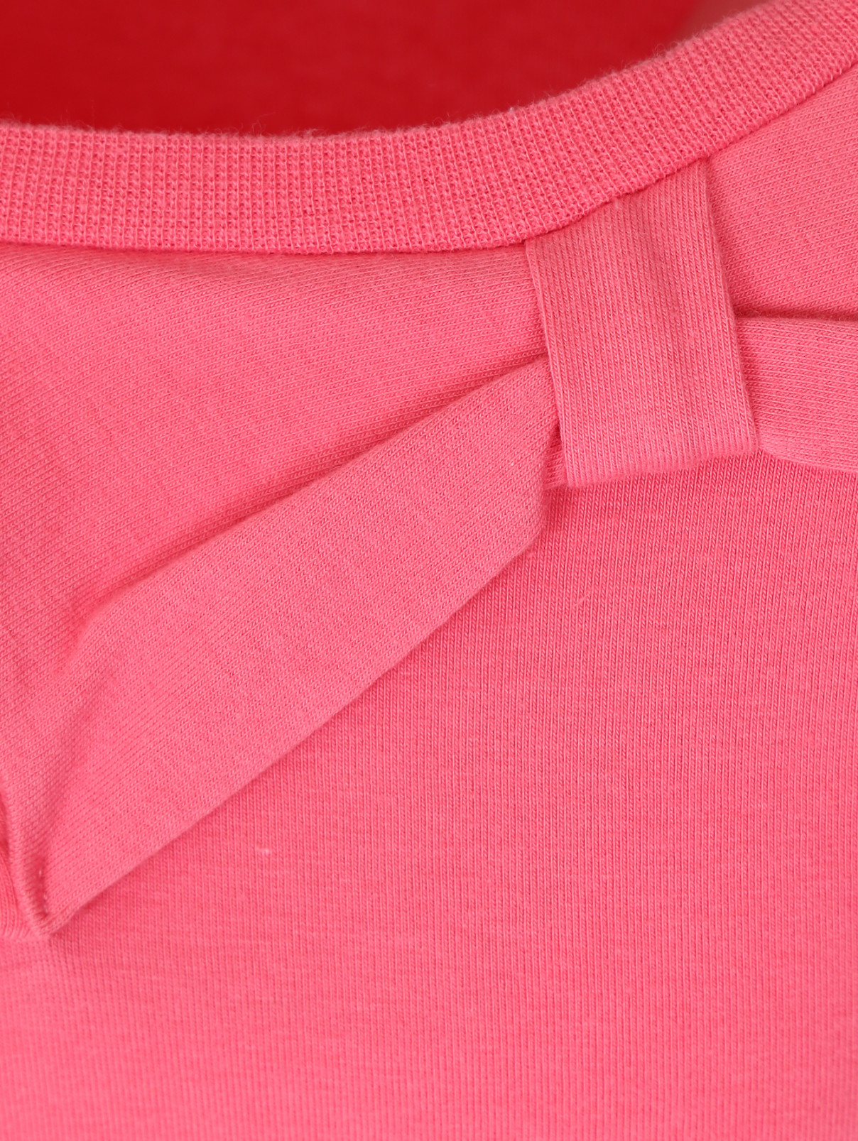 Джемпер из хлопка с декором I Pinco Pallino  –  Деталь  – Цвет:  Розовый
