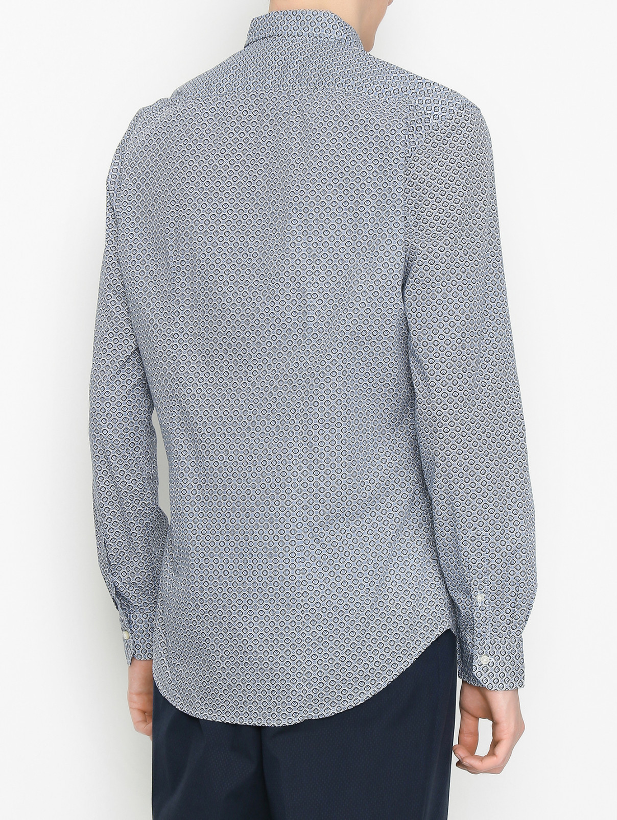 Рубашка из хлопка с узором Brian Dales  –  МодельВерхНиз1  – Цвет:  Узор