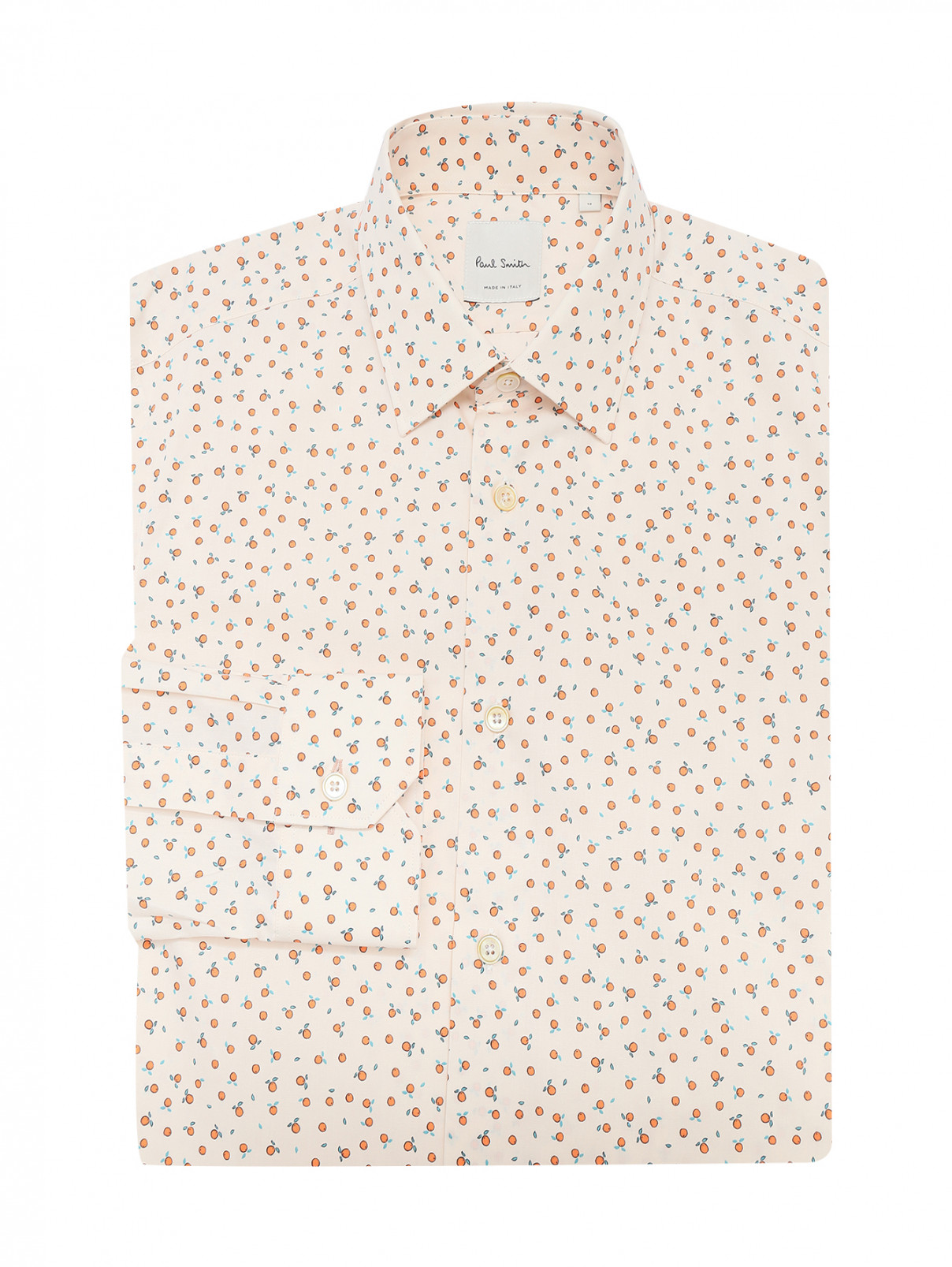 Рубашка из хлопка с узором Paul Smith  –  Общий вид  – Цвет:  Узор