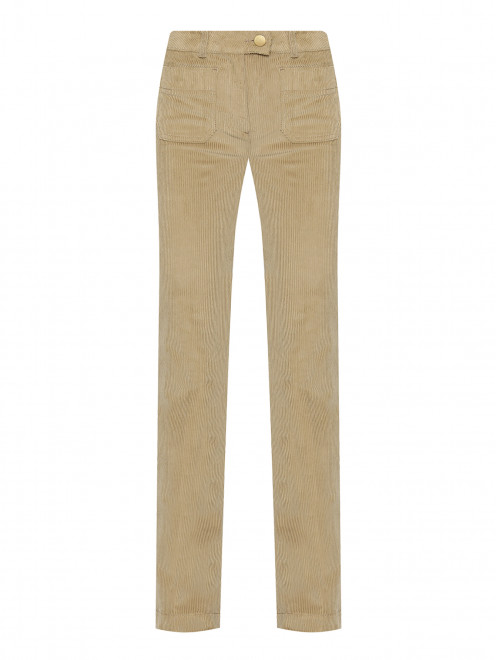 Вельветовые брюки с накладными карманами Luisa Spagnoli - Общий вид