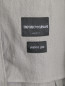 Пиджак однобортный из льна Emporio Armani  –  Деталь