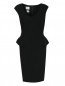 Платье-мини из шерсти с баской Armani Collezioni  –  Общий вид