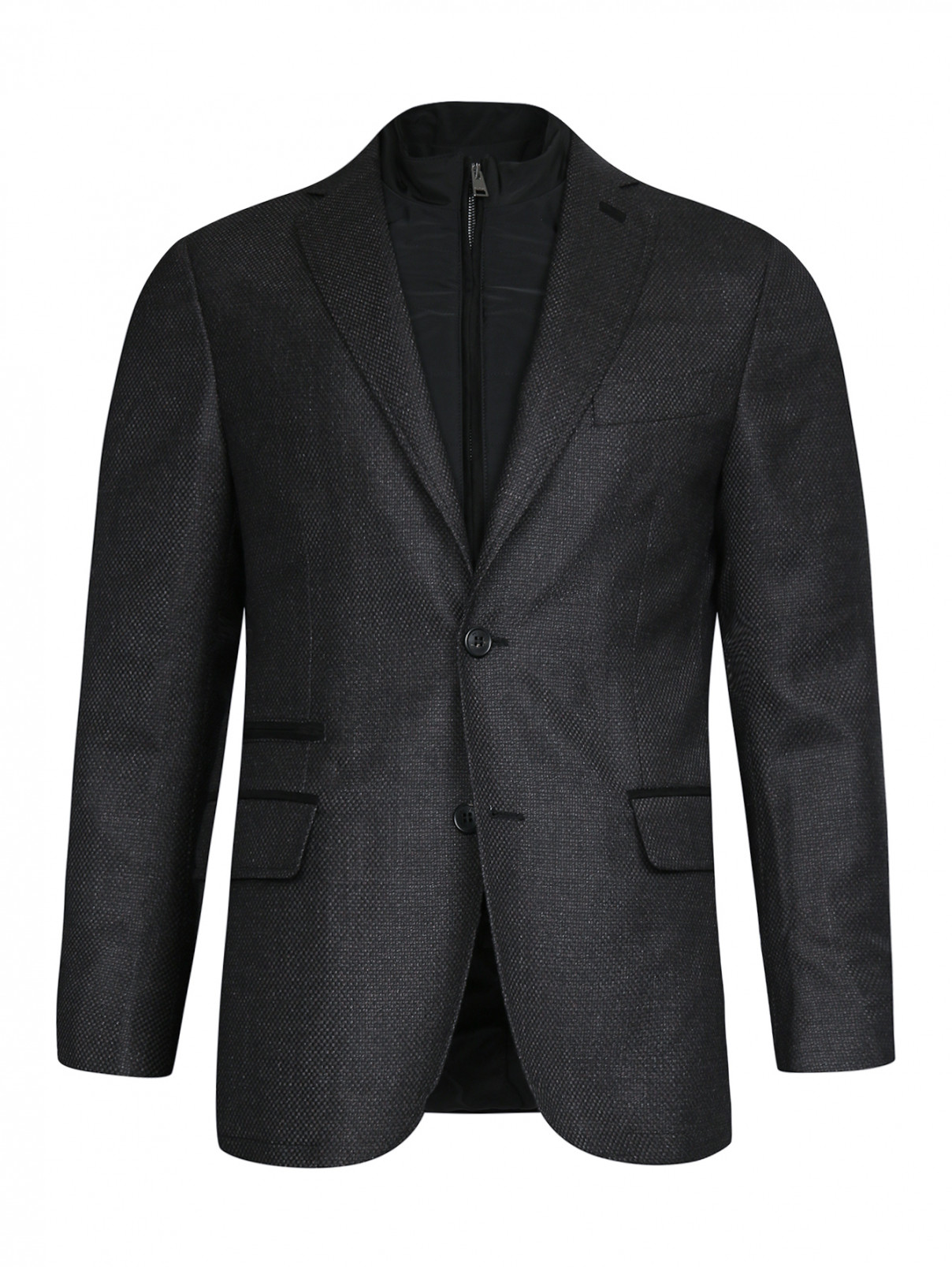 Пиджак из шерсти с подстежкой Pal Zileri  –  Общий вид  – Цвет:  Коричневый