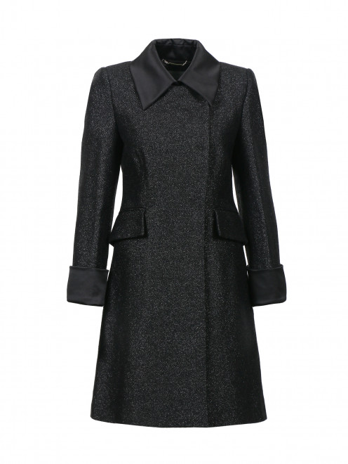 Пальто из фактурной ткани с манжетами Alberta Ferretti - Общий вид