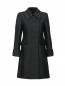 Пальто из фактурной ткани с манжетами Alberta Ferretti  –  Общий вид