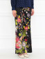 Легкие брюки из шелка с цветочным узором Jean Paul Gaultier  –  Модель Верх-Низ