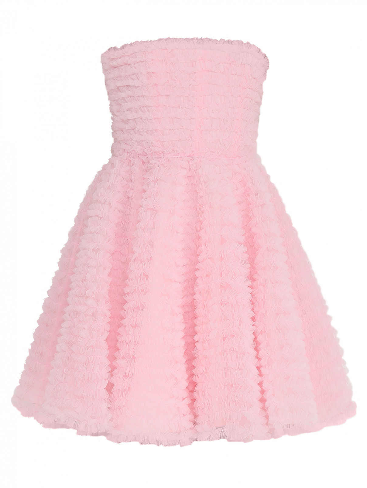 Платье-мини без рукавов Dsquared2  –  Общий вид  – Цвет:  Розовый