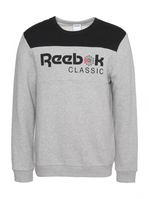 Свитшот из смешанного хлопка с логотипом Reebok Classic - Общий вид