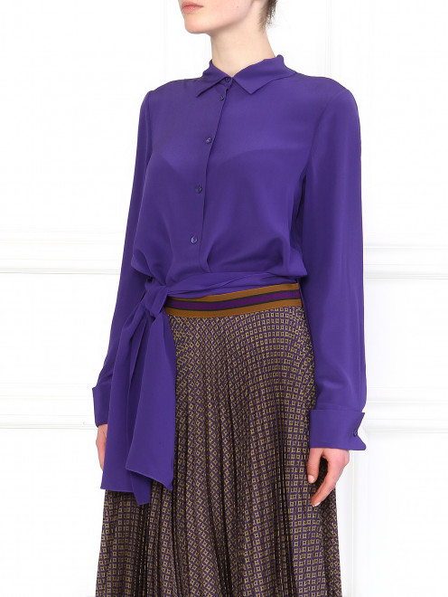 Шелковая блуза с бантом Alberta Ferretti - Модель Верх-Низ