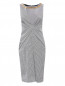 Платье-футляр из хлопка с декоративным элементом Paule Ka  –  Общий вид