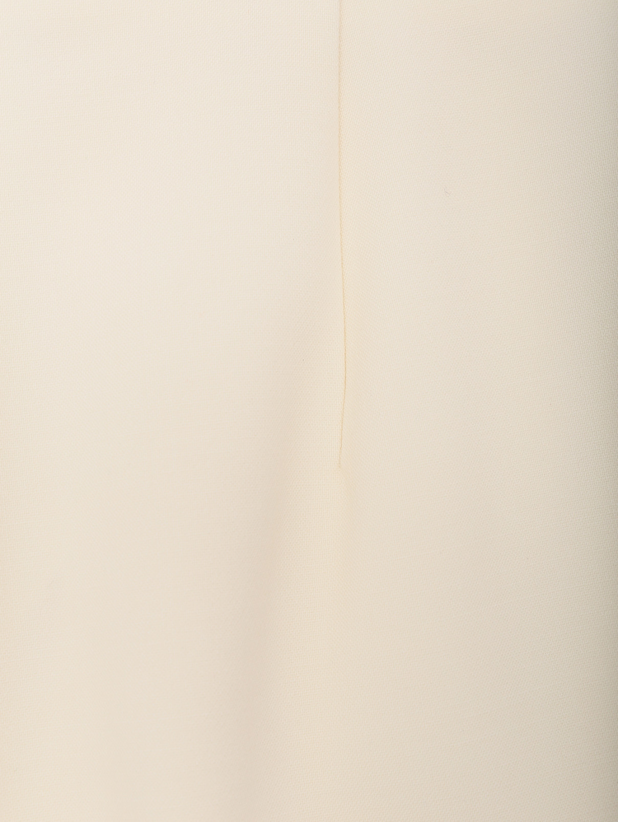 Укороченные брюки из шерсти Max Mara  –  Деталь  – Цвет:  Белый