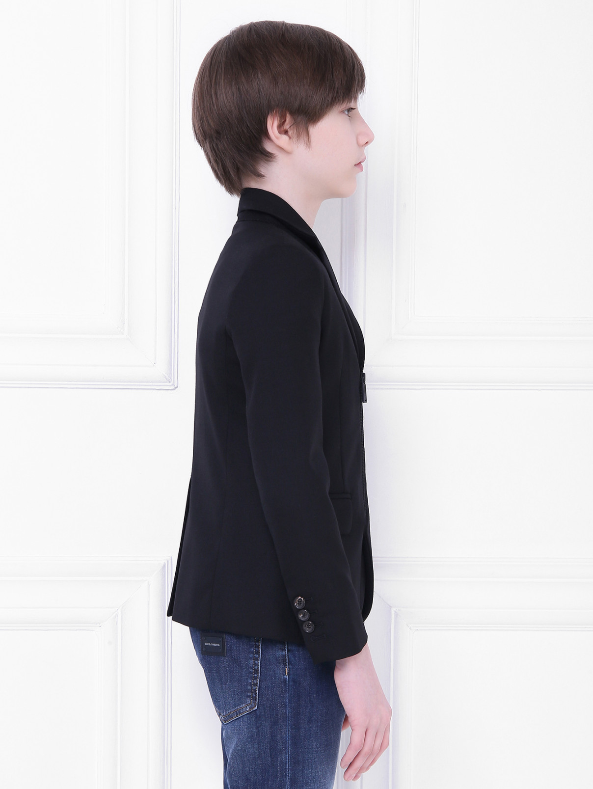 Куртка-пиджак на молнии Dsquared2  –  МодельВерхНиз2  – Цвет:  Черный