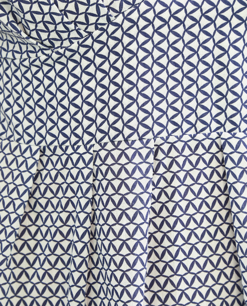 Хлопковая блуза с треугольным вырезом Kaos Jeans - Деталь