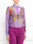 Блуза из шелка и хлопка с узором "пейсли" Etro  –  Модель Верх-Низ