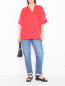 Блуза свободного кроя с короткими рукавами Marina Rinaldi  –  МодельОбщийВид