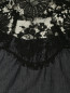 Платье из хлопка с кружевной отделкой и широким поясом Dorothee Schumacher  –  Деталь