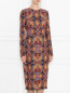 Платье-футляр из ткани с принтом Etro  –  МодельВерхНиз