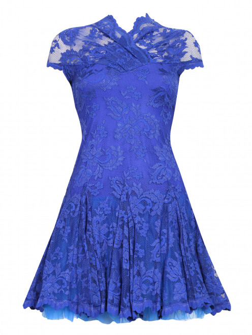 Платье из кружевного полотна с пышной юбкой Olvi's - Общий вид