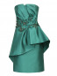 Платье с баской расшитое бисером Alberta Ferretti  –  Общий вид
