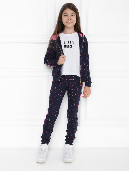 Брюки из хлопка с лампасами Little Marc Jacobs - МодельОбщийВид