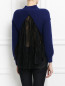 Укороченный свитер из шерсти с отделкой из кружева на спине Philosophy di Lorenzo Serafini  –  Модель Верх-Низ1