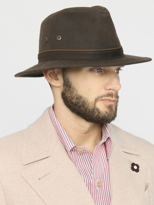 Шляпа из хлопка с вышивкой  Stetson - МодельОбщийВид