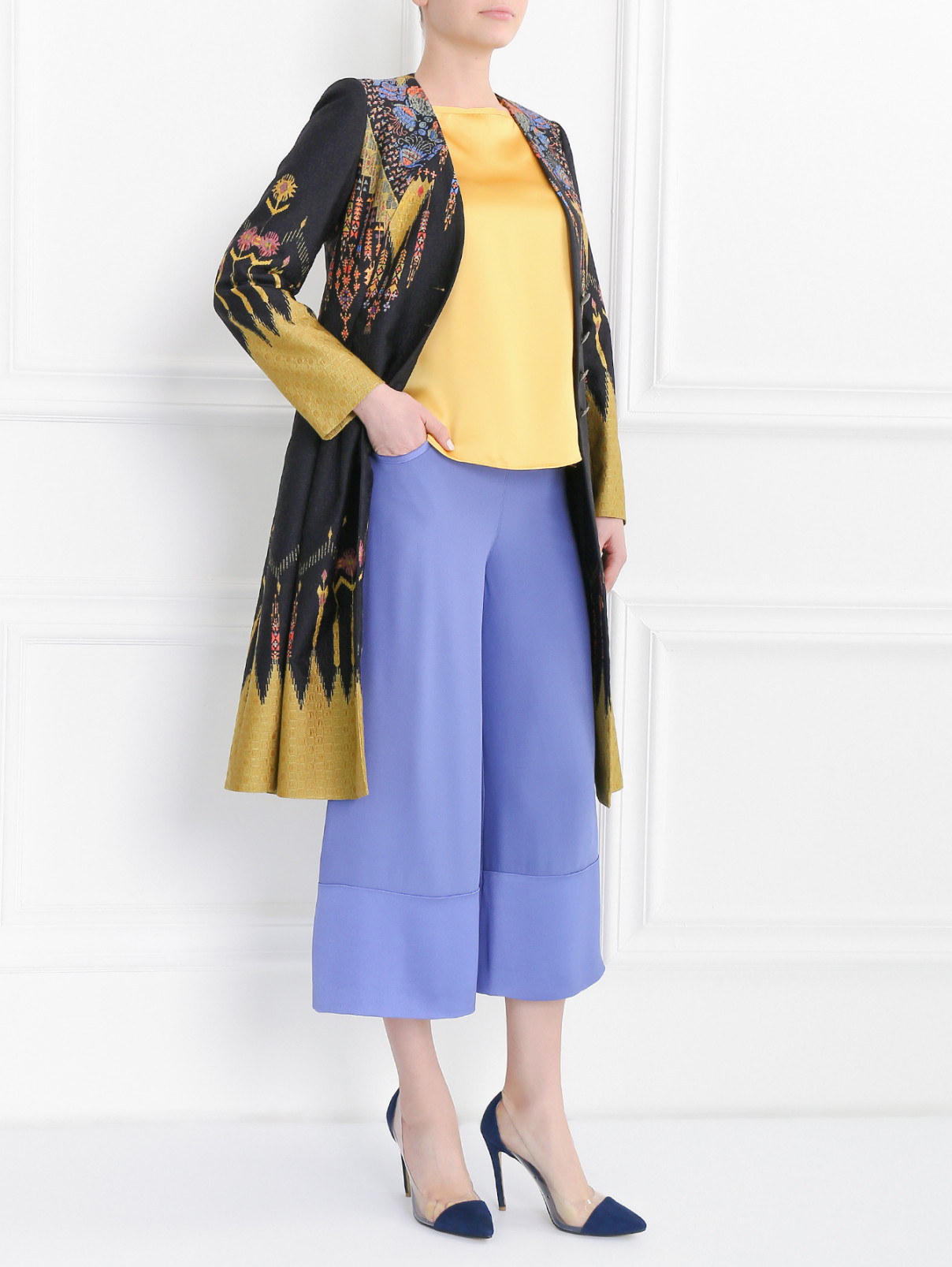 Блуза из ацетата и вискозы Max&Co  –  Модель Общий вид  – Цвет:  Желтый