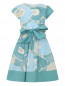 Платье из хлопка с цветочным узором Il Gufo  –  Общий вид