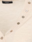 Кардиган из шерсти с контрастными вставками на рукавах Paul Smith  –  Деталь