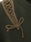 Джемпер из шерсти мелкой вязки с декором Moschino Couture  –  Деталь