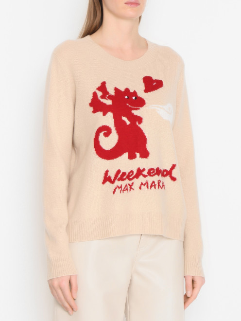 Свитер из кашемира с вышивкой Weekend Max Mara - МодельВерхНиз