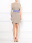 Платье-мини с поясом и боковыми карманами Emporio Armani  –  Модель Общий вид