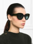 Солнцезащитные очки в оправе из пластика Marni  –  МодельОбщийВид