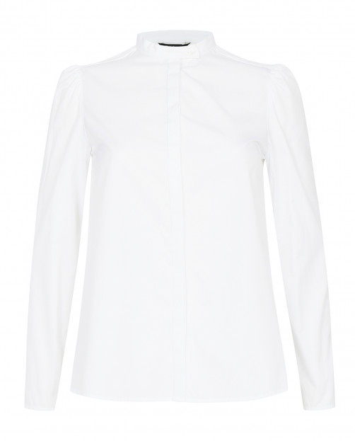 Блуза из хлопка с круглым вырезом - Общий вид
