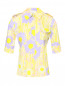 Трикотажная блуза с узором "Цветы" Sportmax  –  Общий вид