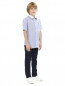 Рубашка с узором "полоска" и контрастной отделкой Armani Junior  –  Модель Общий вид