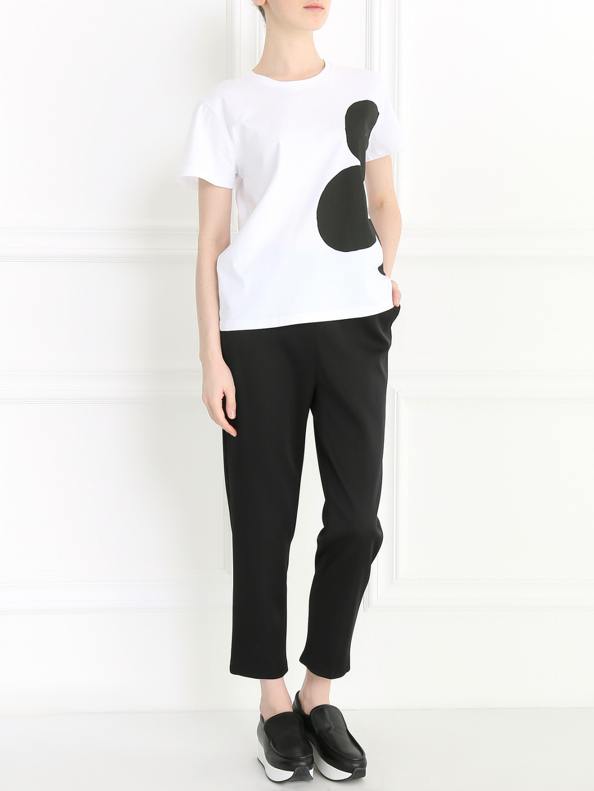 Укороченные узкие брюки Keepsake  –  Модель Общий вид  – Цвет:  Черный